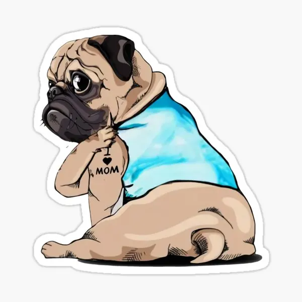 

Pug Irkı Type Dog Sticker Car Auto Bonding 17CM N6