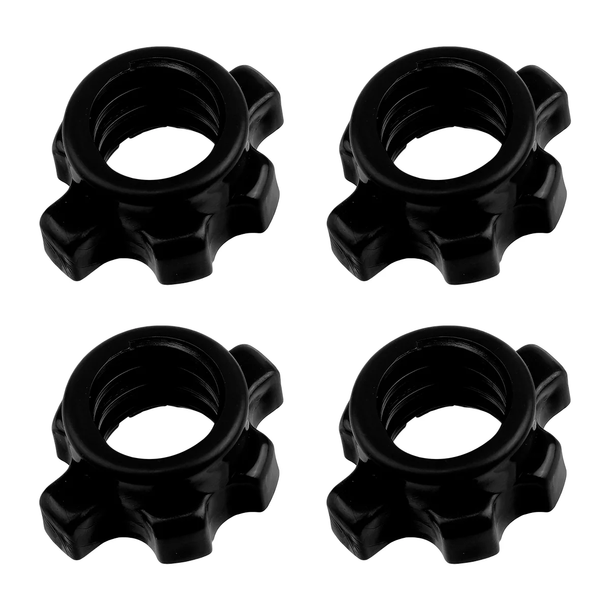 4 Pcs Dumbbell Bar Nut Barbell Fixing Accessories Home Gym Equipment Jig Screws Sports Plastic Pe Fitness