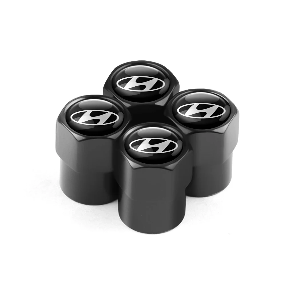 

4 шт. металлические автомобильные значки, колпачки для клапанов колес, автомобильные аксессуары для Hyundai Genesis Tucson Azera Elantra I10 I20 IX35 Accent