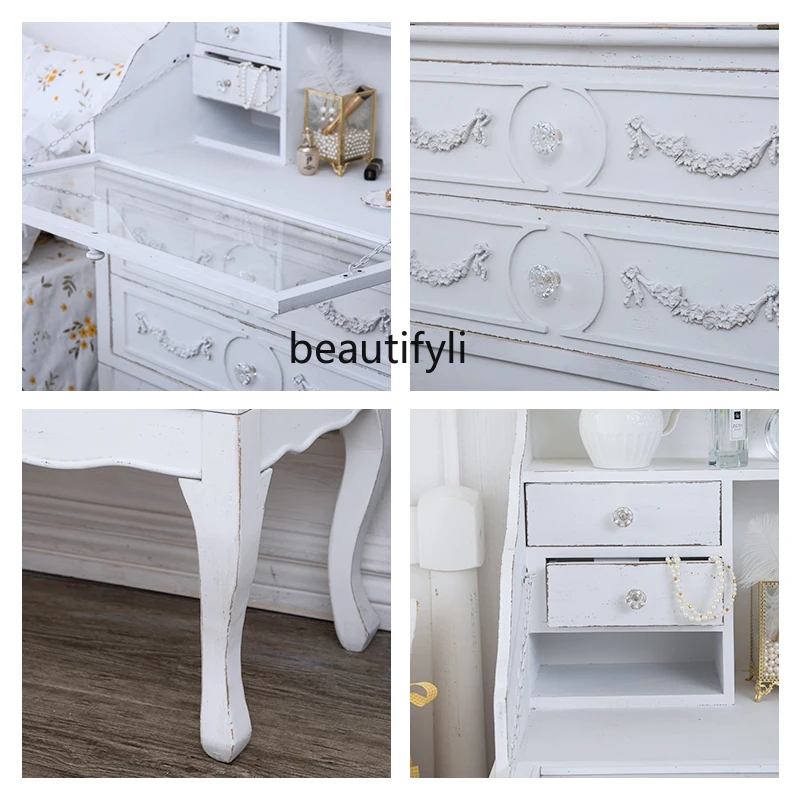 Ювелирный шкаф во французском стиле yj с выдвижными ящиками Домашний напольный