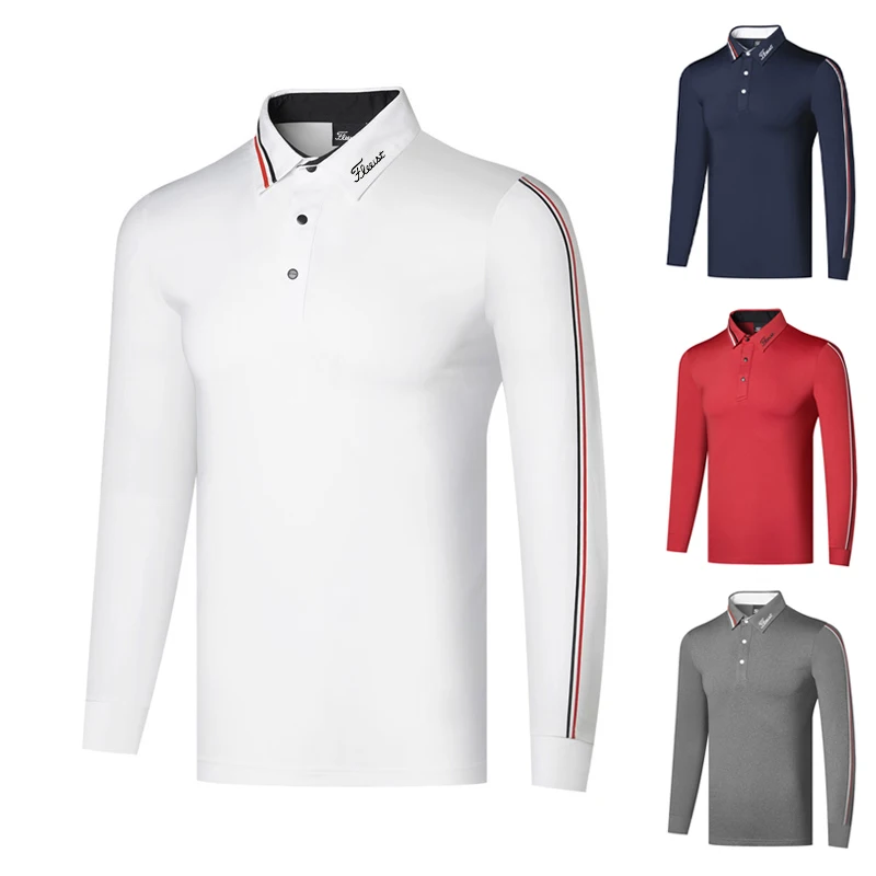 

Golf T-shirt Ventilation Golf Wear Men Leisure Long Sports Summer Quick Drying Clothing Men's Clothes Sleeve Sportswear shirt