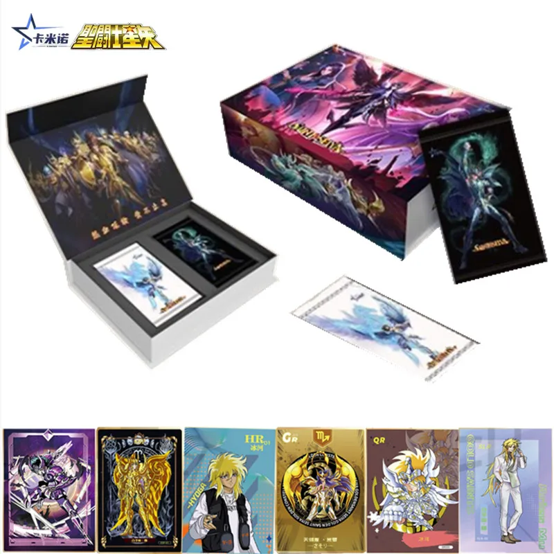 

Original Saint Seiya Collection Card for Children TCG Game Cards Table Toys Anime Figure Kid's Playing Toy Family Christmas Gift