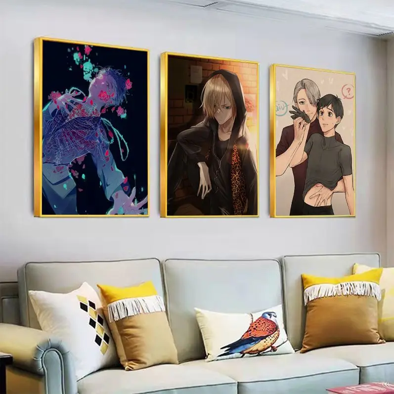

YURI!!! On ICE Vintage Posters Wall Art Retro Posters For Home Posters Wall Stickers