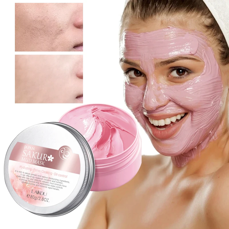 

Cherry Blossoms Face Mask Blackhead Removal Fine Pores Deep Cleansing Moisturizing Brightening Repair Acne Nourish Facial Care