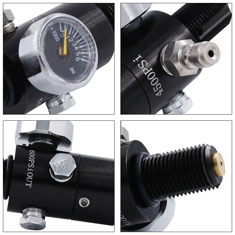 Фото 0.58L 580cc 4500Psi 300Bar баллон из углеродного волокна Воздушный бак HPA заполняющая Станция регулятор клапана зарядки FX M18 * 1,5 №2