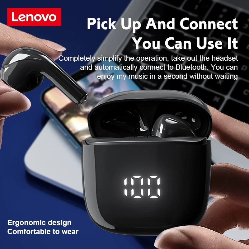 

New Original Lenovo XT83 Pro Bluetooth5.1 Earphone Professional Noise Reduction Digital Display Stereo Sound Wireless Earbud