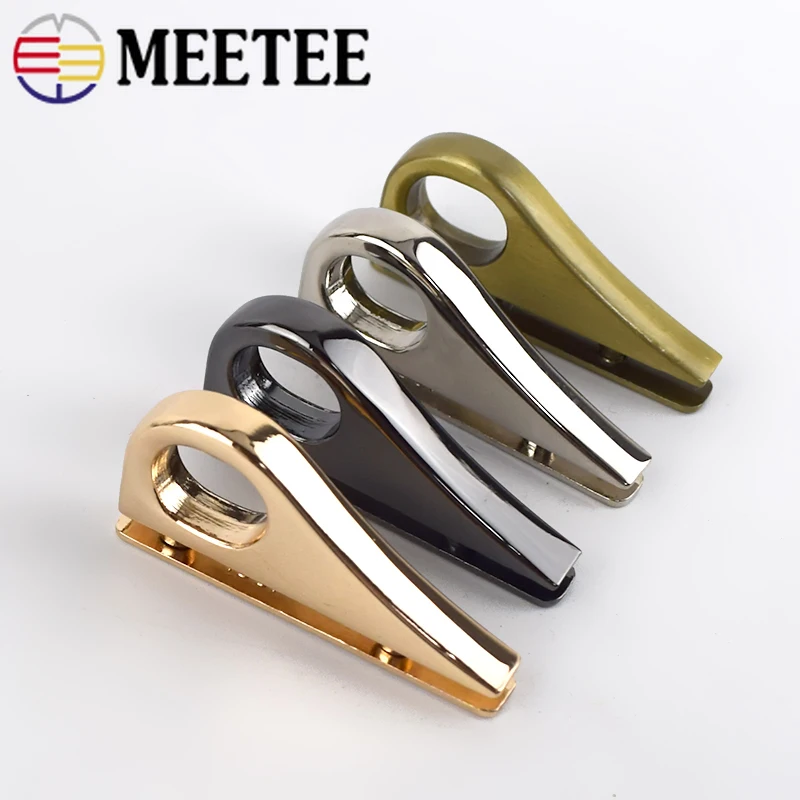

Meetee 4/10Pcs Bag Side Clip Metal Buckles Bags Chain Snap Hook Handbag Strap Handles Connector Hanger Clasp DIY LeatherCraft