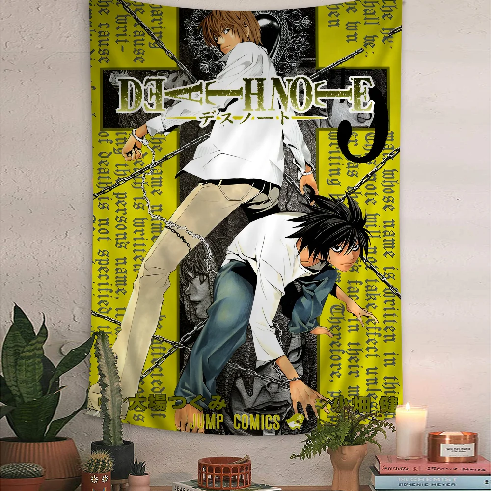 

Аниме Death Note DN L гобелен из полиэстера и хлопка