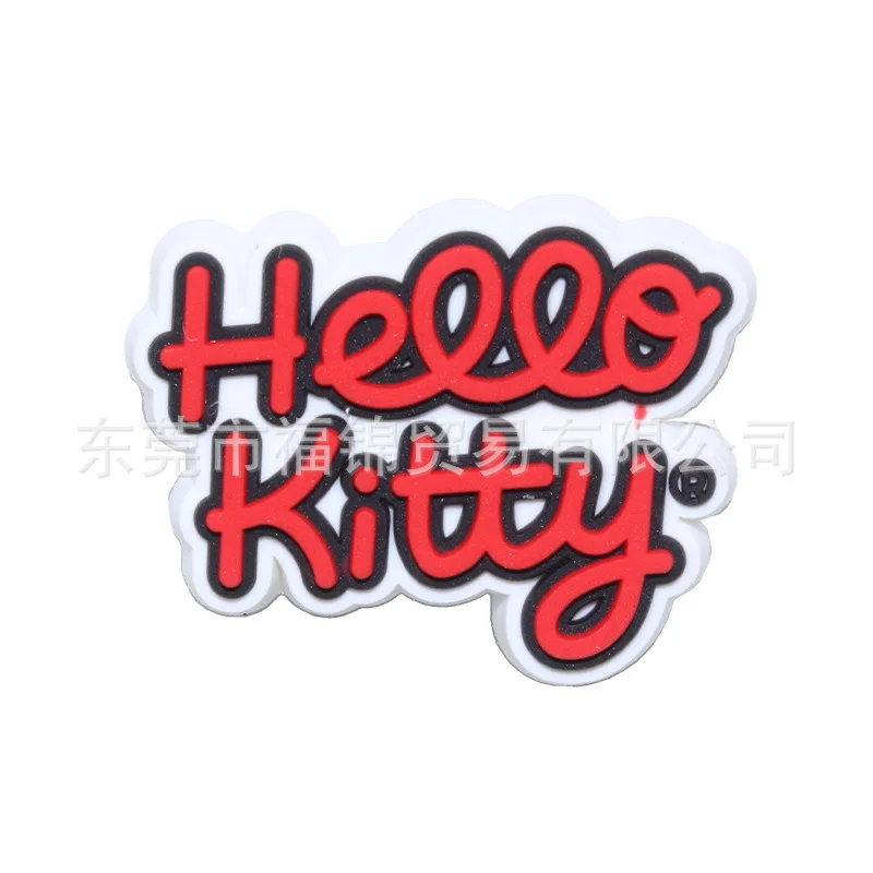 Набор розовых привлекательных 3D аксессуаров для обуви HelloKittys милые Мультяшные