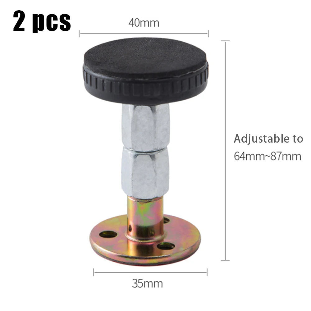 

2 PCS Bed Frame Adjustable Threaded Bedside Bed Frame Anti-Shake Tool Fixing Tool Headboard Stopper Gaskets Household Products