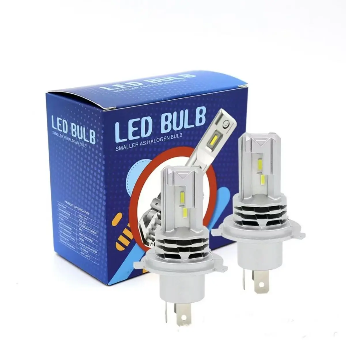 Фото 2 шт. H4 светодиодные фары 30000LM Canbus Plug&Play дальнего ближнего света мотоциклетные лампы H7 H11 H9 H8 9005 HB3 9006 HB4 6500K автомобильные лампы 12V24V №2