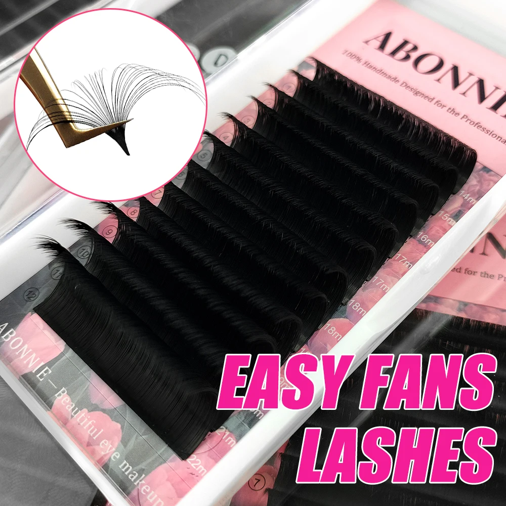

Abonnie DIY Auto Fan Lashes Extensions Easy Fans Lashes Extensions False Flowering Auto Fan Eyelashes Cilios