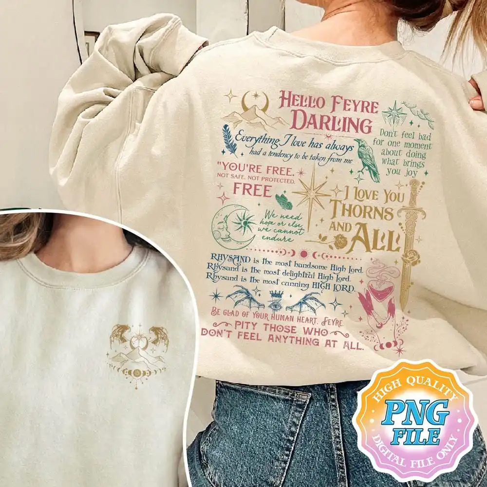 Полиэстер толстовка A Court of Thorns and Roses