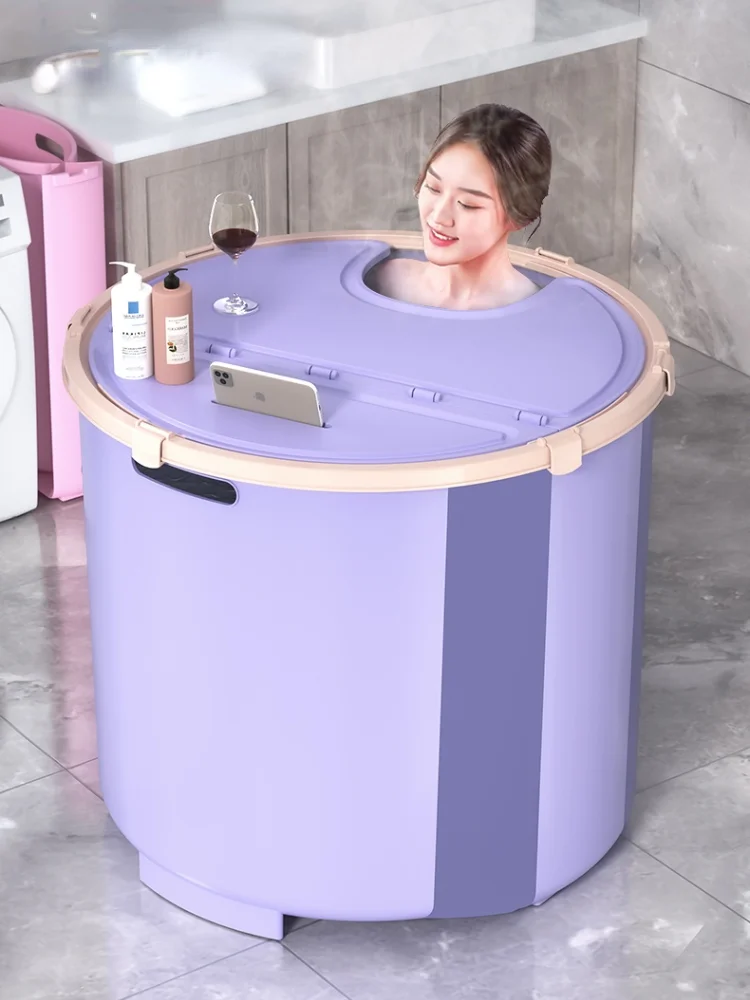 

Foldable Baby Bathtub Shower Simple Creative Pool Inflatable Plastic Portable Bathtub Thick Baignoire Pliable Household Products