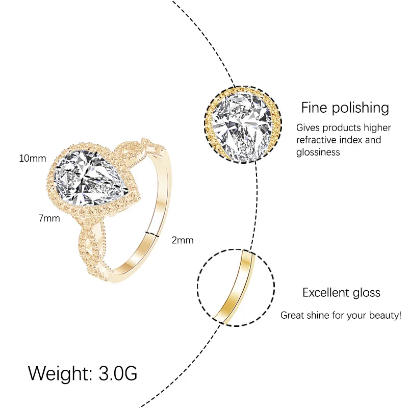 [JYJZZ191] Синтетический муассанит S925 Серебро Высококачественное сияющее 2-каратное