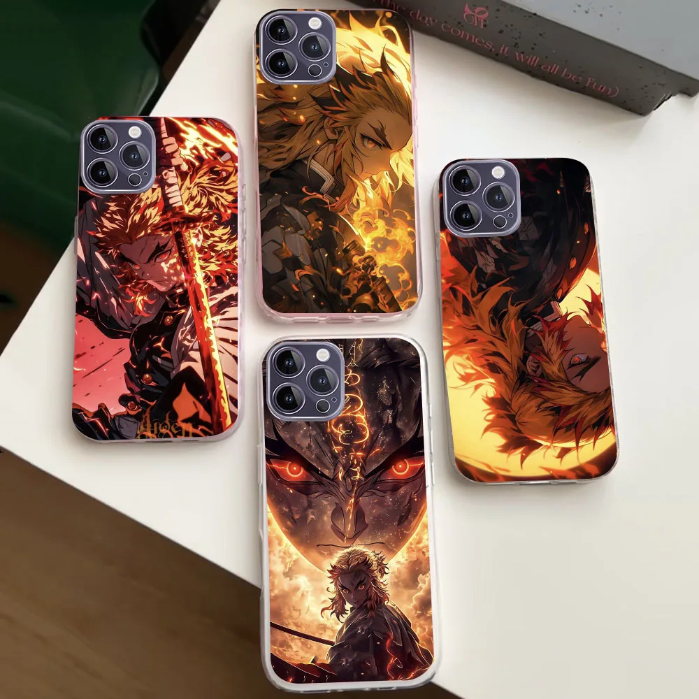 WEA-7 Demon Slayer Transparent Flexible TPU Case For LG K9 10 11 12 22 30 40 41 50 51 61 62 Plus Prime Max