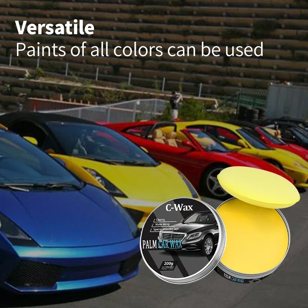 Car Wax Crystal Plating Set Hard Auto Paint Care Coating Tiny Scratch Repair Polisher With Sponge Accessories
