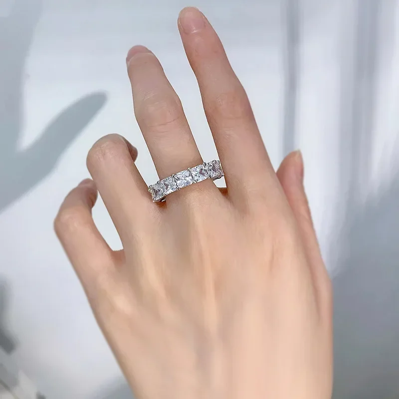 Женское кольцо принцессы из серебра 2024 пробы 5 Х5