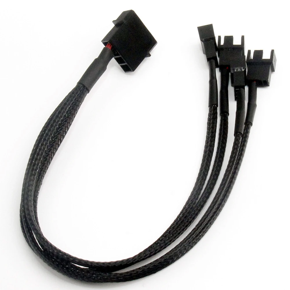 

1pc 30cm 1007 24AWG Power Supply Plug Cooler Cooling Fan Adapter Cable Splitter For PC Computer Case High Quality