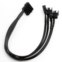 1pc 30cm 1007 24awg power supply plug cooler cooling fan adapter cable splitter for pc computer case high quality