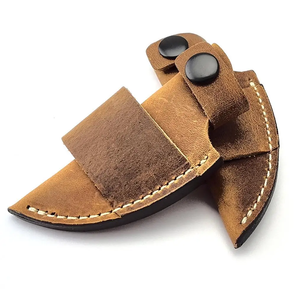 

Leather Knife Sheath 116*70*47mm Straight Military Belt Scabbard Case Bag For Fixed Buckle Multi-function Tool