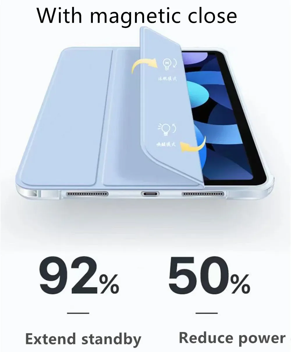 Чехол для планшета Huawei Honor Pad 8 V6 V7 V8 Pro с держателем карандашей чехол matepad 11 10 SE 4 INC