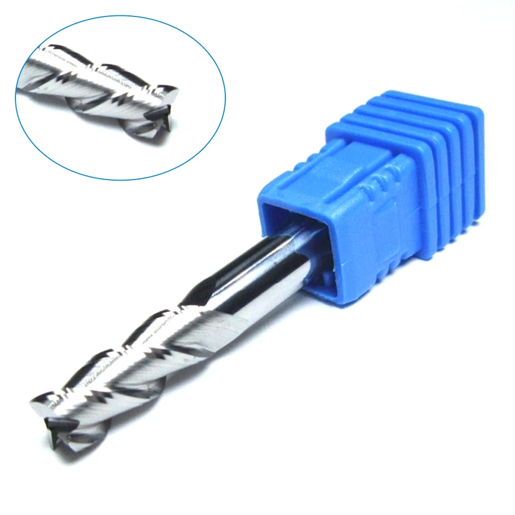 

Концевая фреза с ЧПУ, вольфрамовый карбид 6 мм, HRC45, 3 канавки, аксессуары для резки алюминия и металла, 1 шт.