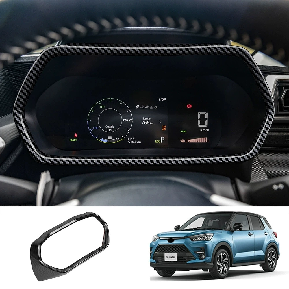 

RHD для Toyota Raize A200 2020-2022 2023, аксессуары для интерьера из АБС-пластика, карбоновый переключатель окна, панель переключения передач, крышка рулевого колеса