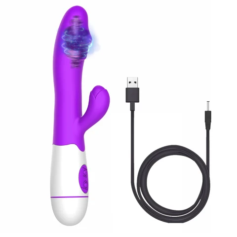 Секс-игрушки для женщин Женский мастурбатор двойная вибрация G Spot массажный фаллоимитатор кролик вибратор вагинальный клиторальный стимулятор