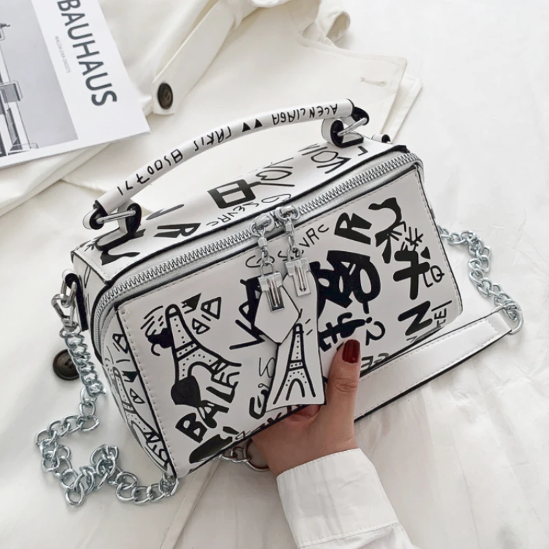 

Ladies Crossbody Bag Shoulder Bag Shopping Party Handbag Fashion Graffiti Women Bag Single Shoulder Crossbody Bag Bag for Women