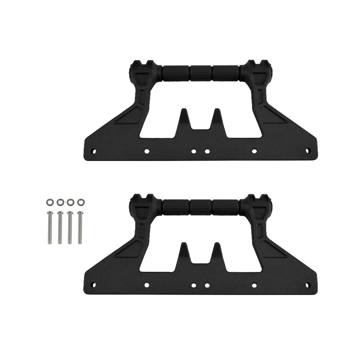 

For 2018-2022 Jeep Wrangler JL JLU 2Pc Protection Bar Black Aluminum Alloy Roll Handle