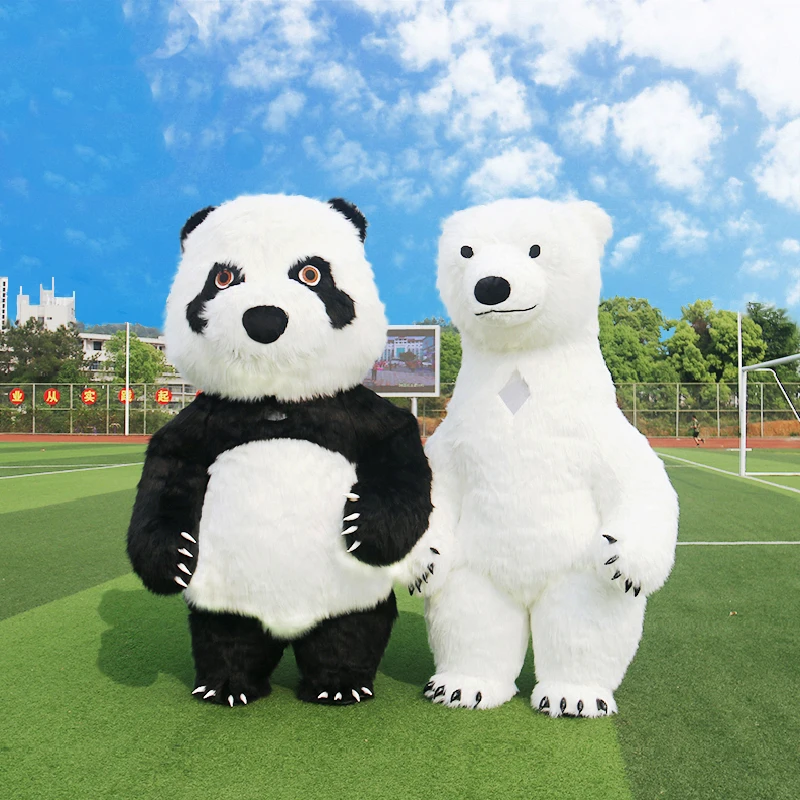 

Giant Panda Koala Polar Bear Mascot Inflatable Costume 2m/2.6m Plush Doll Cosplay Street Funny Party