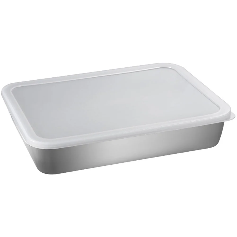 

Large Small Roasting Pan Stainless Steel Bakeware Pans Ovens Food Storage Cases