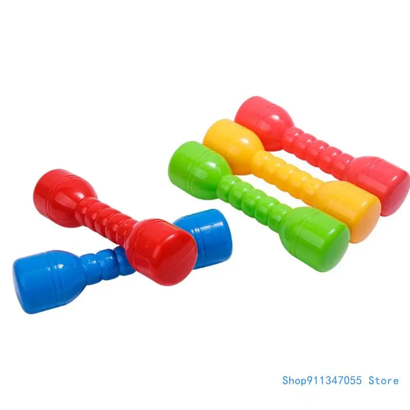 

2Pcs Fitness Weights Plastic Dumbbells for Kindergarten Indoor Sports Activities Drop shipping