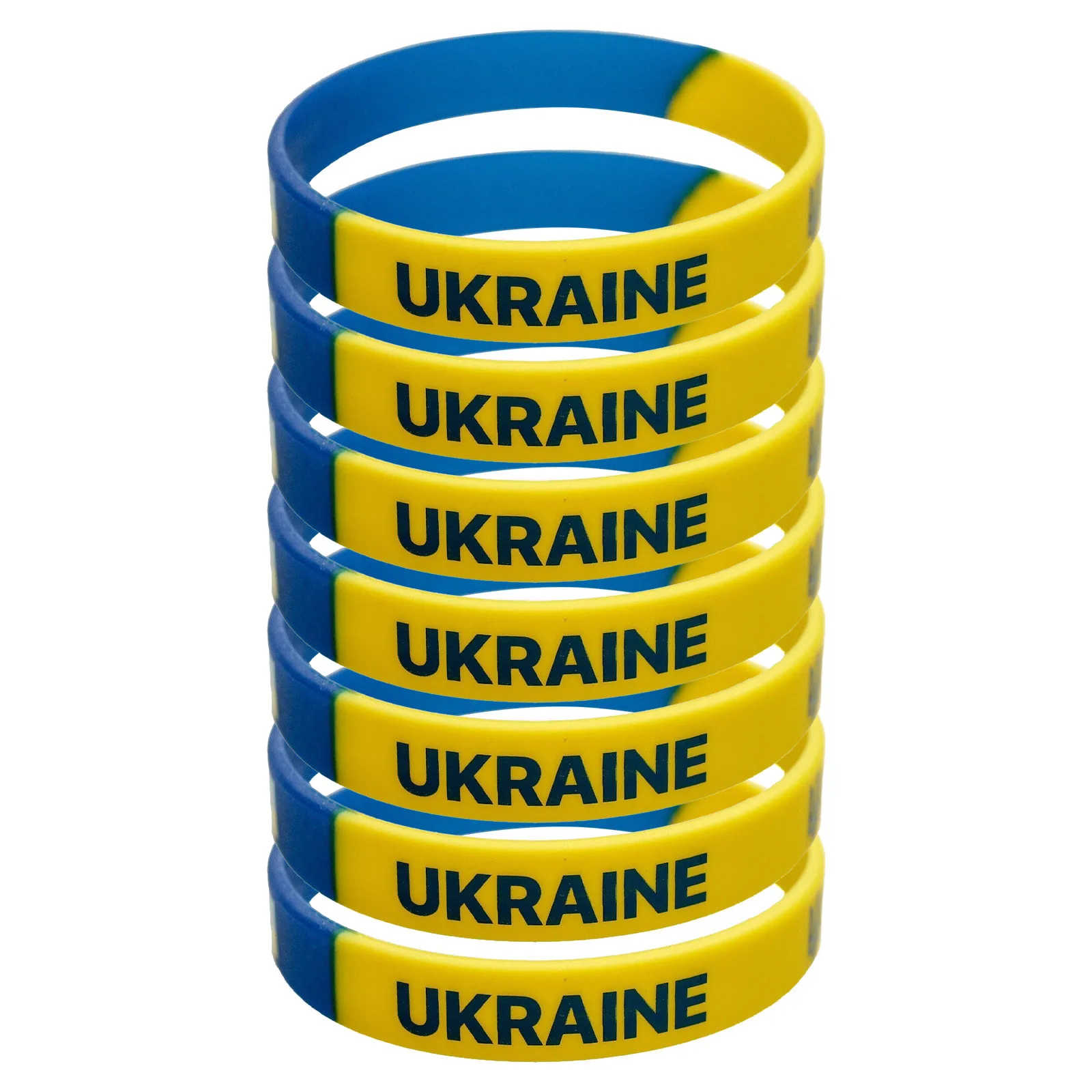 Силиконовый браслет унисекс с флагом Украины патриотический подарок резиновый