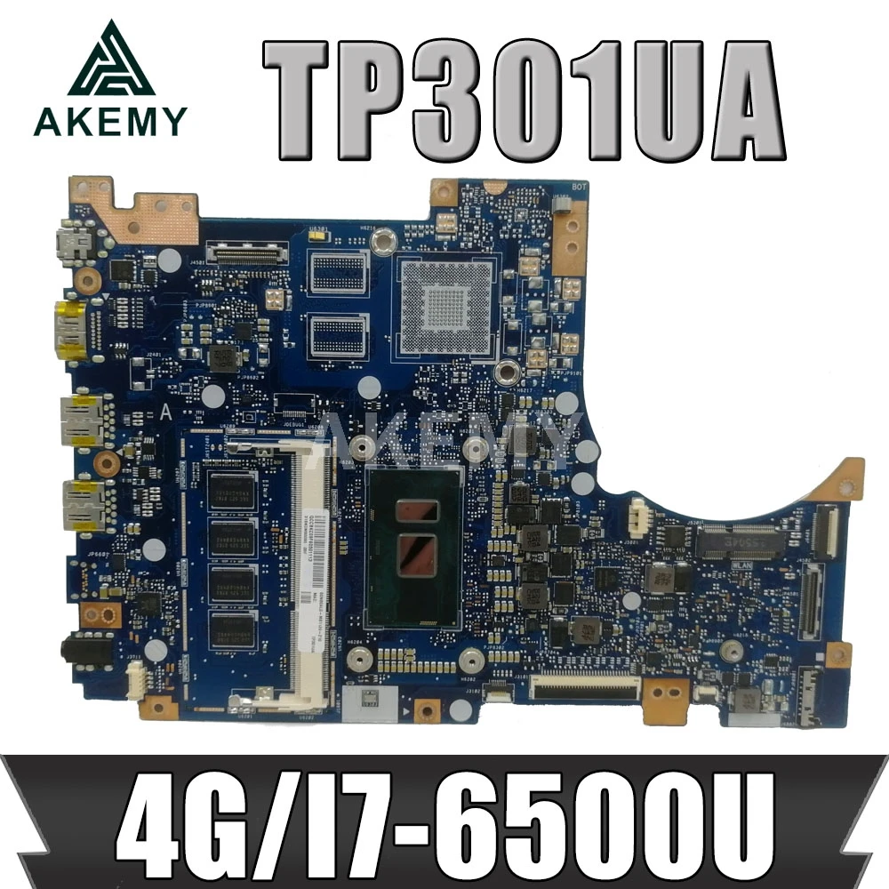 

TP301UJ материнская плата для ноутбука ASUS TP301UA оригинальная материнская плата 4GB-RAM I7-6500U