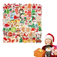 100pcs christmas kids fun paper stickers homemade bookkeeping decals on laptop decorative scrapbooking diy for kids teens gifts