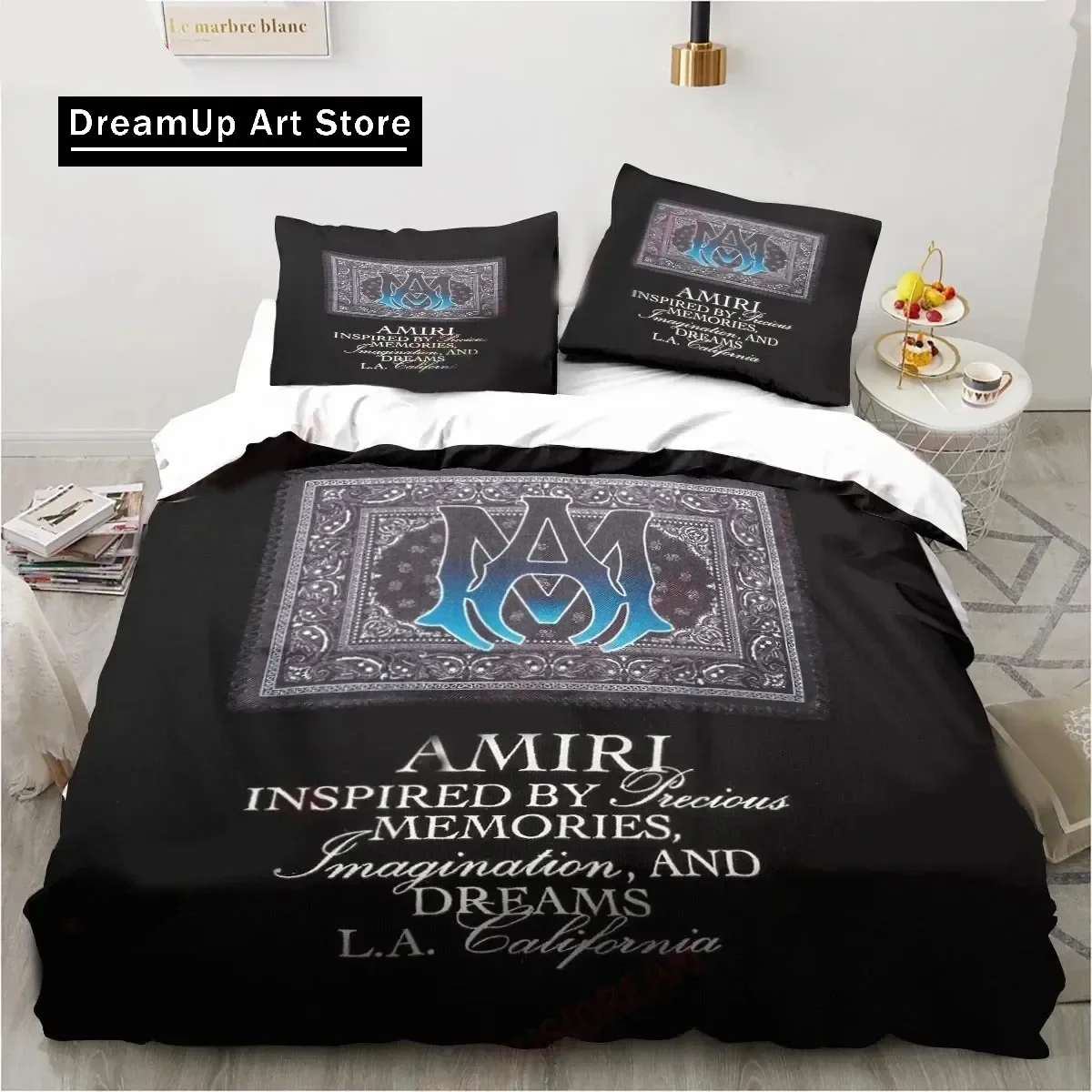 Комплект постельного белья с логотипом Amiris Graffiti для мальчиков и девочек Twin Queen King