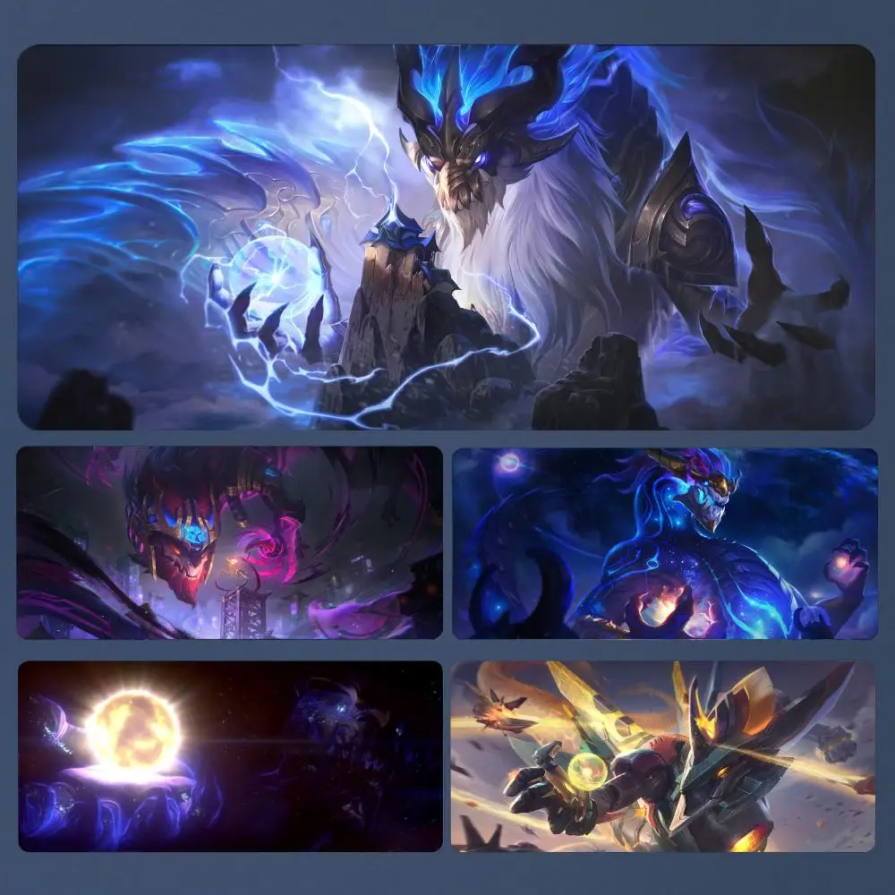 Коврик для мыши Aurelion Sol League Of Legends, большой игровой коврик для мыши, утолщенный Настольный Коврик для компьютерной клавиатуры