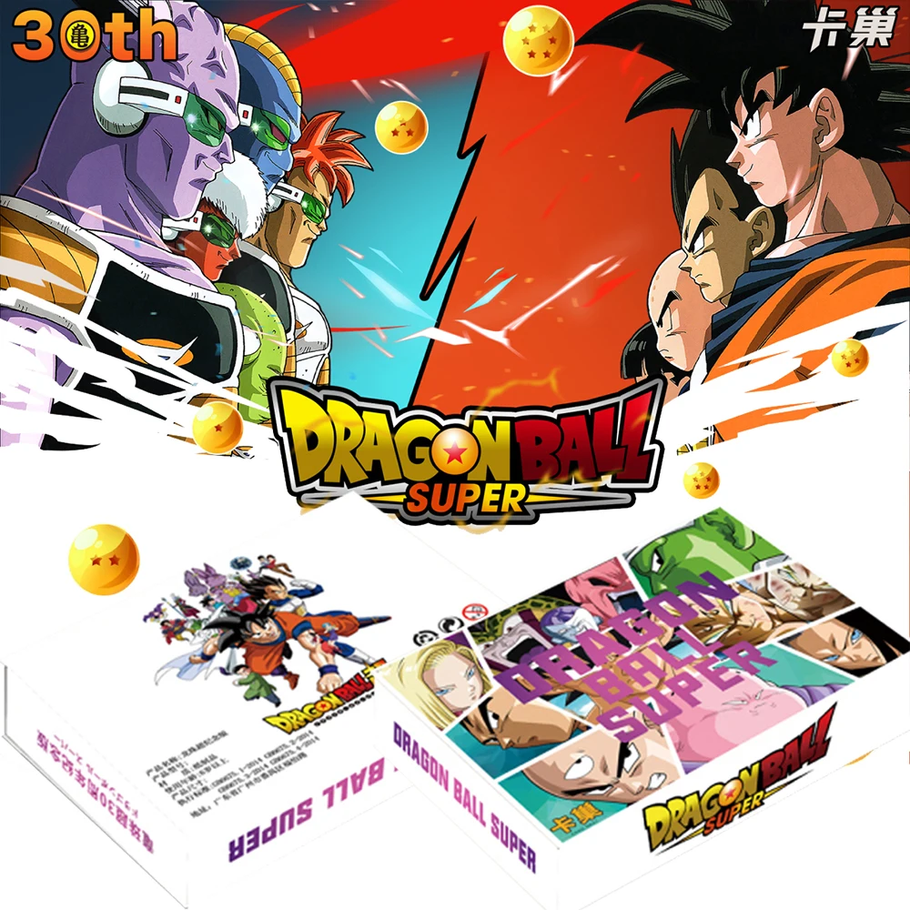 

New 30th Super Dragon Ball Collection Cards Anime Figures Son Goku Super Hero Saiyan Vegeta IV Bronzing Flash Card for Children