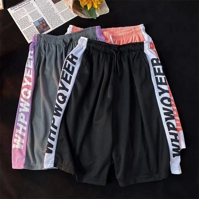 

Men's shorts summer new Hong Kong style trend casual pants loose tide brand sports pants 2022 thin five-point pants