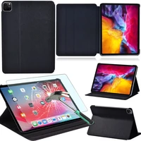 for apple ipad pro 9 7pro 2nd gen 10 5pro 11 2018 2020 leather stand cover flip tablet case tempered glass free stylus