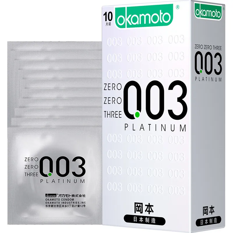 

Okamoto 10 Count 0.03mm Ultra Thin Platinum 003 Condom Intimate Goods Contraception Sex Penis Cock Sleeve Condoms For Men