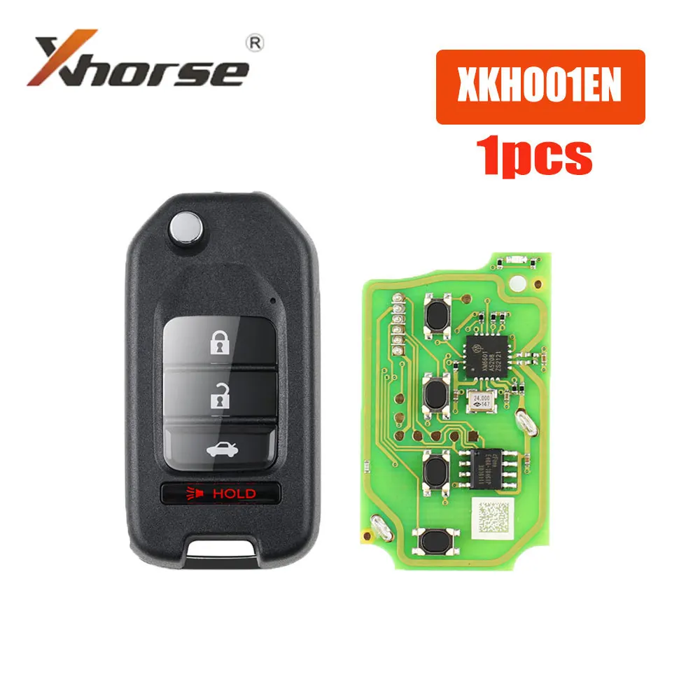 

1PCS Xhorse XKHO01EN Car Remote Key Fob 3+1 Button for Honda Type Universal Remote Key for VVDI Key Tool Car Key Car Lock System