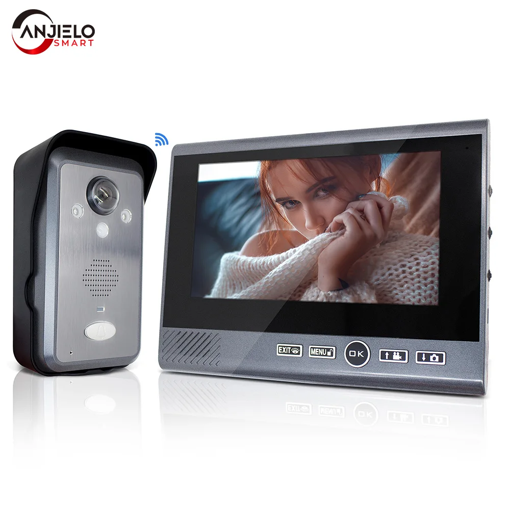 2.4GHz Digital Wireless Video Doorbell Camera Wireless Video Door Intercom Long Standby Visual Intercom Security System for Home