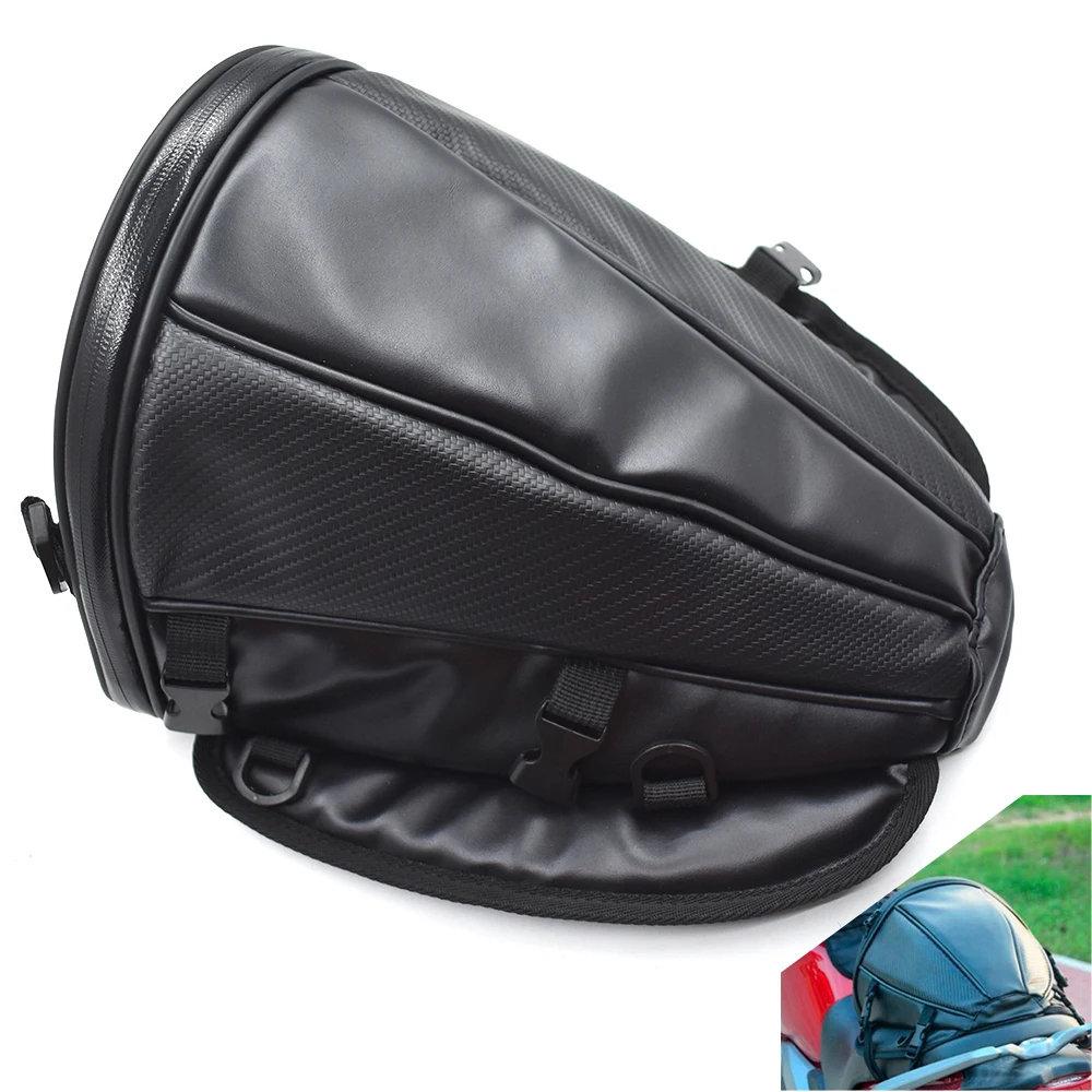 Universal Waterproof Motorcycle Tail Bag Multifunction Motorcycle Rear Seat Bag High Capacity Motorcycle Rider Backpack enlarge