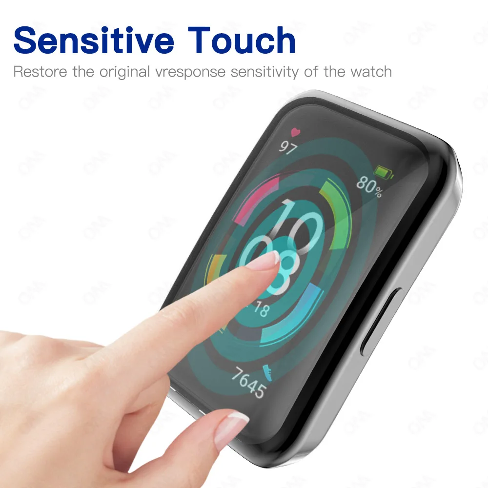 Мягкий защитный чехол для Huawei Band 7/6 бампер гибкий ТПУ полное покрытие защитные