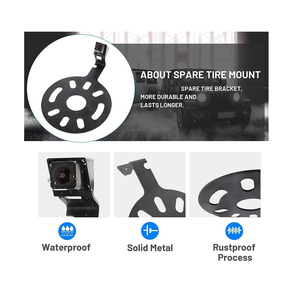 Автомобильная Водонепроницаемая камера заднего вида для Jeep Wrangler