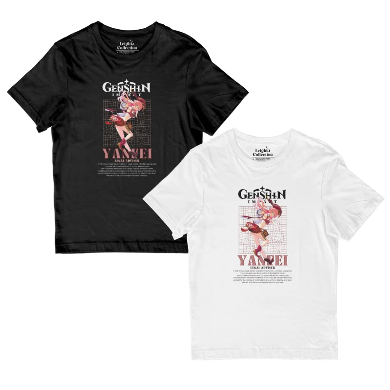 Ударная рубашка YANFEI Genshin 『 хлопок спандекс 』 футболка