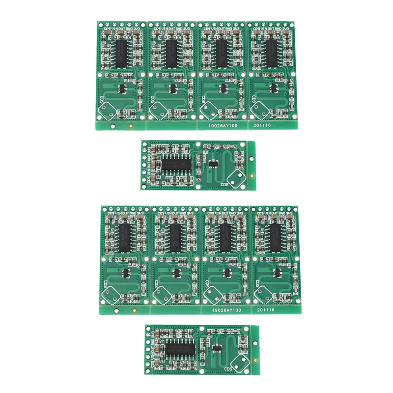 

10 шт., индукционный модуль обнаружения тела человека, 5-7 м